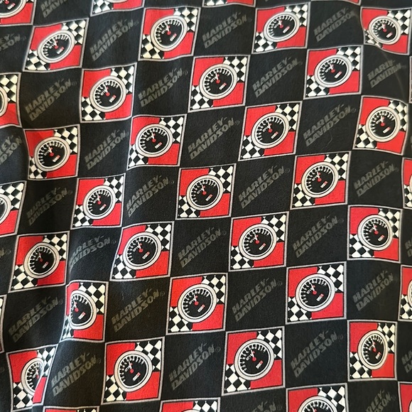 Harley Davidson 100% Silk Button Down Shirt - Picture 3 of 5